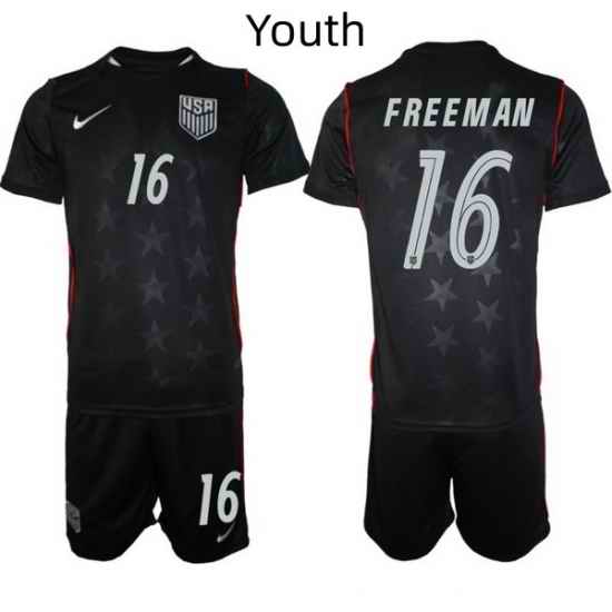 USA FIFA World Cup 2026 Navy Blue Soccer Jersey Alex Freeman #16